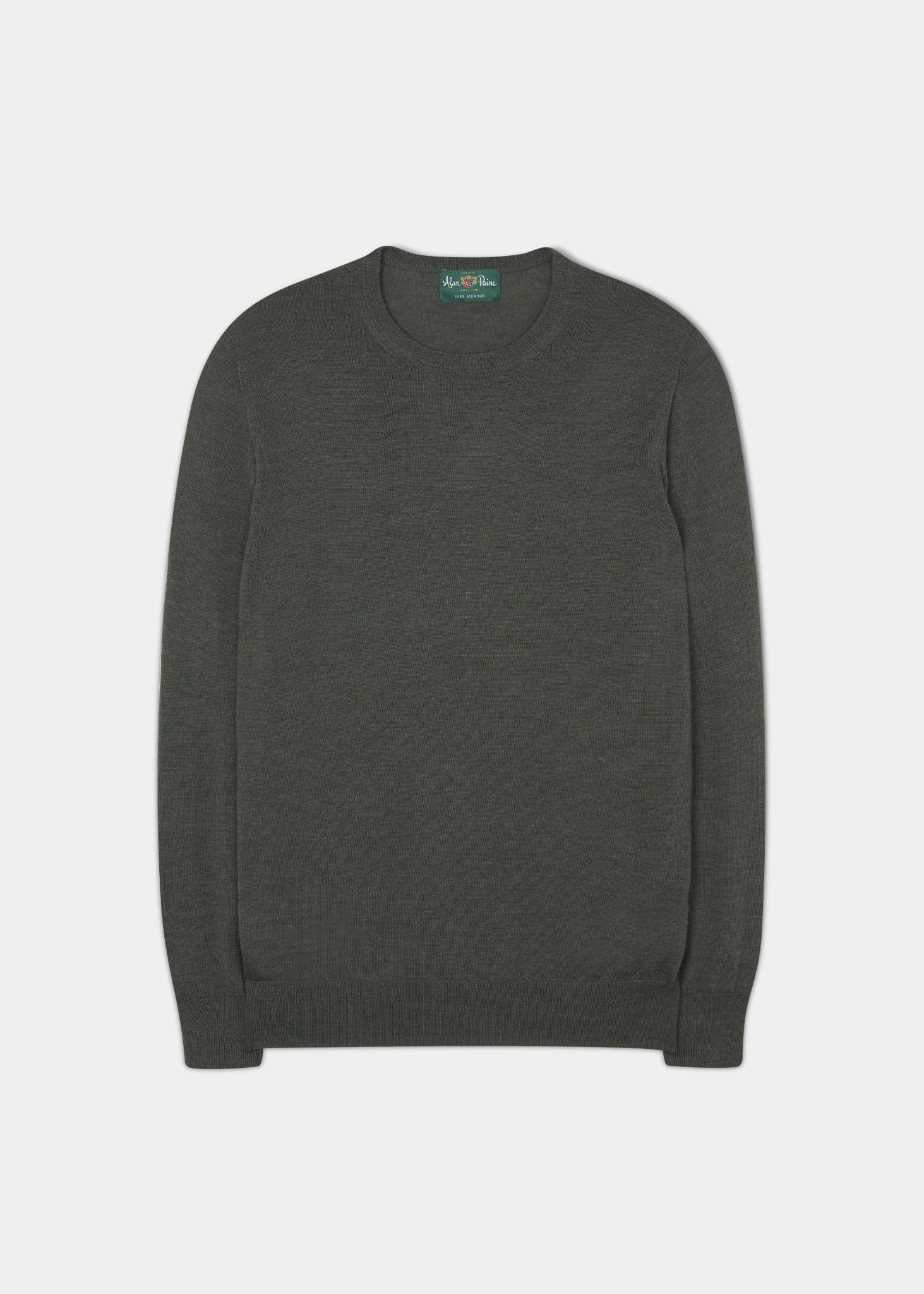 Radstone Men's Merino Wool Jumper In Seaweed - Regular Fit 3 Radstone Men's Merino Wool Jumper In Seaweed - Regular Fit