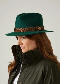 Richmond Ladies Fedora In Bottle 6 Richmond Ladies Fedora In Bottle -AlanPaine Shop richmond ladies fedora hat green 2