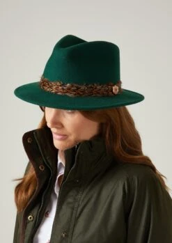 Richmond Ladies Fedora In Bottle 7 Richmond Ladies Fedora In Bottle -AlanPaine Shop richmond ladies fedora hat green 3