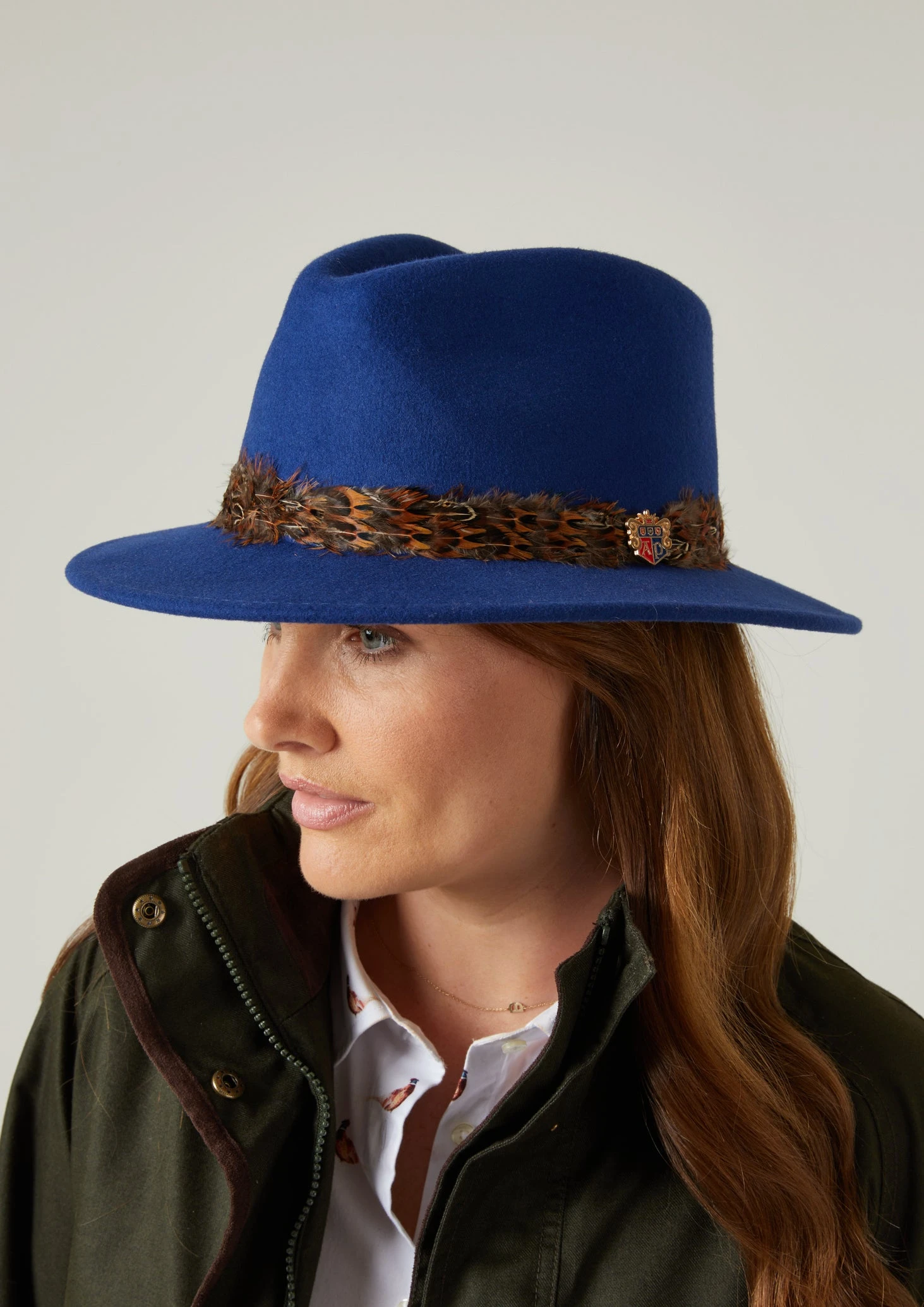 Richmond Ladies Fedora In Blue 6 Richmond Ladies Fedora In Blue - Image 4