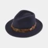 Richmond Ladies Fedora In Navy 1 Richmond Ladies Fedora In Navy -AlanPaine Shop richmond ladies pheasant wrap fedora navy