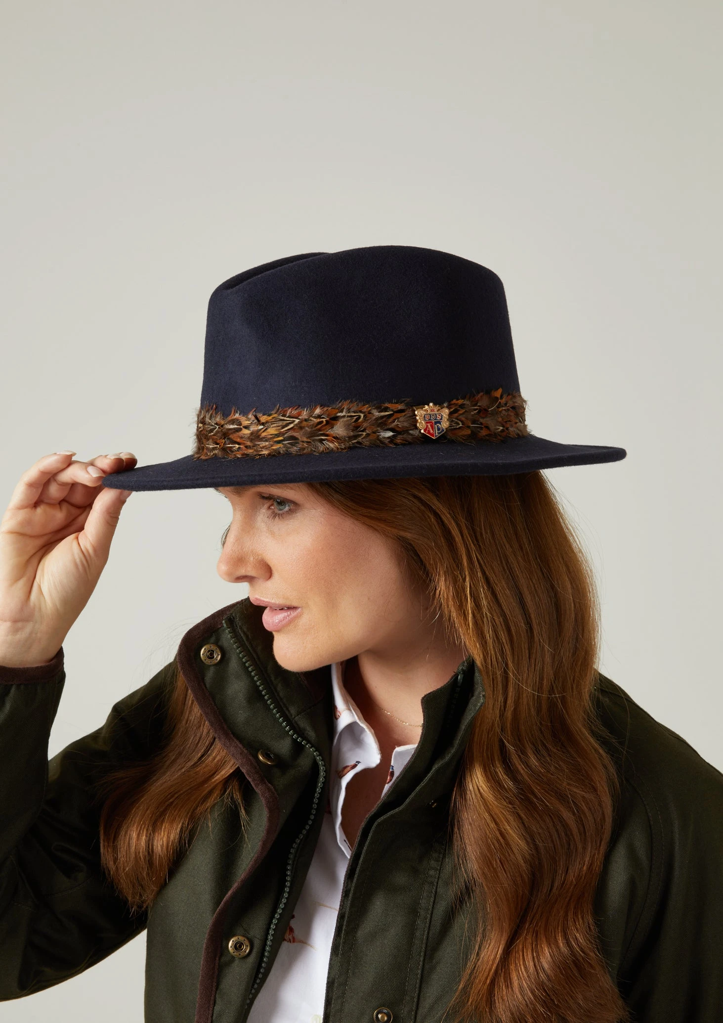 Richmond Ladies Fedora In Navy 6 Richmond Ladies Fedora In Navy - Image 4