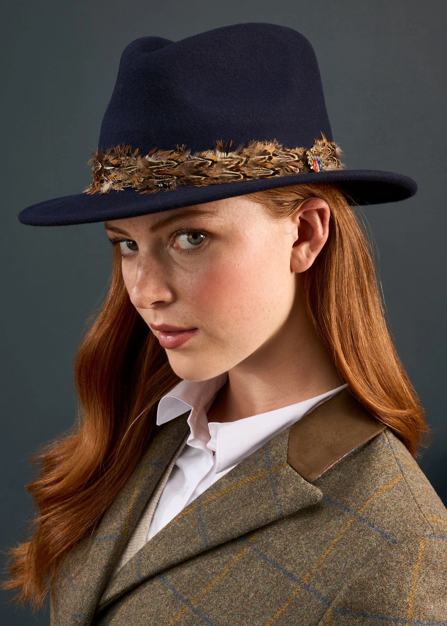 Richmond Ladies Fedora In Navy 4 Richmond Ladies Fedora In Navy - Image 2