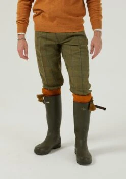 Rutland Men's Tweed Shooting Breeks In Dark Moss -AlanPaine Shop rutland mens tweed shooting breeks dark moss 1