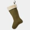 Rutland Tweed Christmas Stocking - Lichen