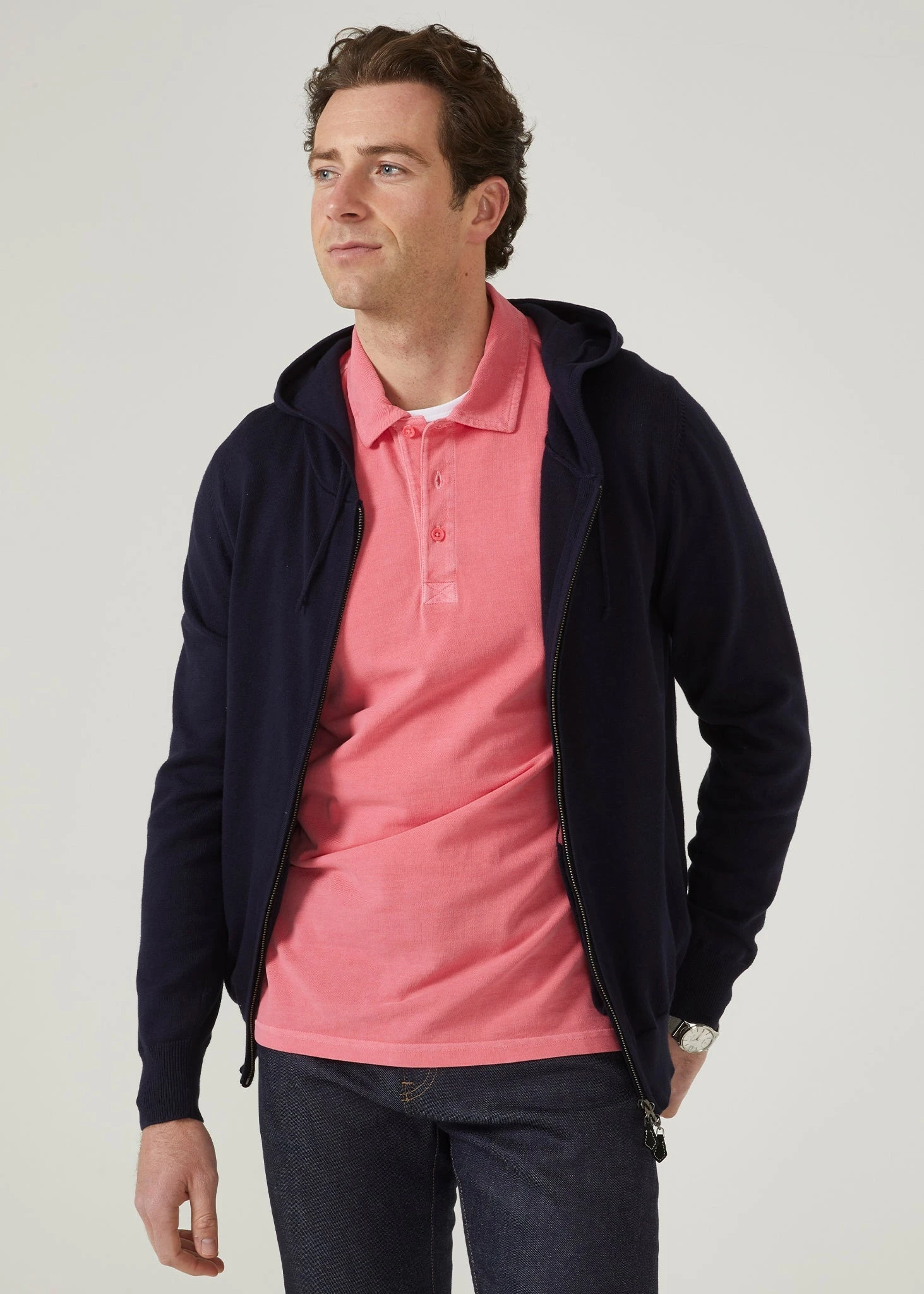Weymouth Washed Effect Polo Shirt In Calypso 7 Weymouth Washed Effect Polo Shirt In Calypso - Image 5